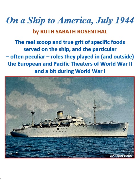 On a Ship to America, July 1944